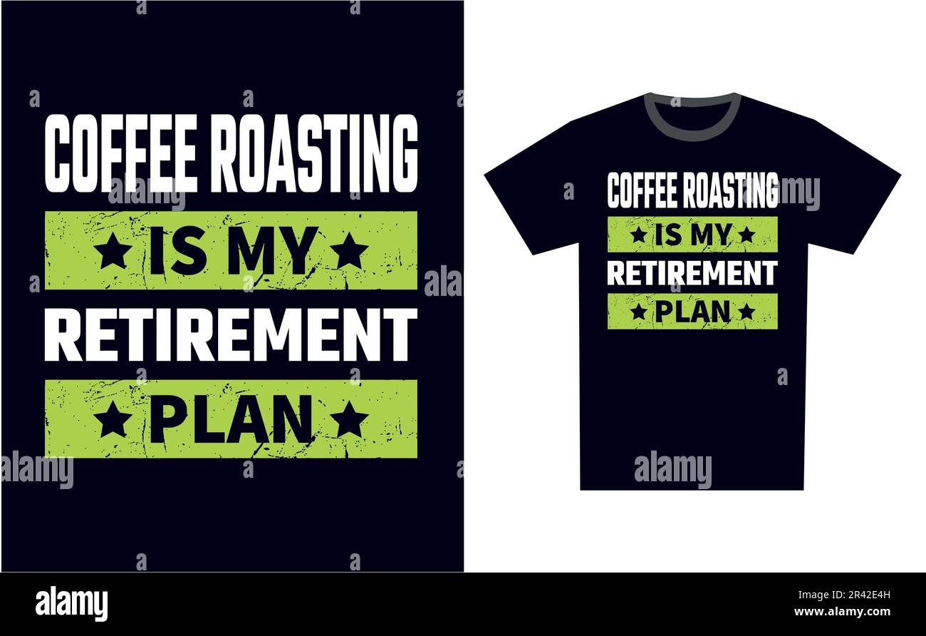 Coffee Roasting T Shirt Design Template Vector Stock Vector