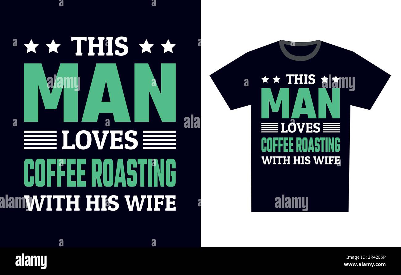 Coffee Roasting T Shirt Design Template Vector Stock Vector