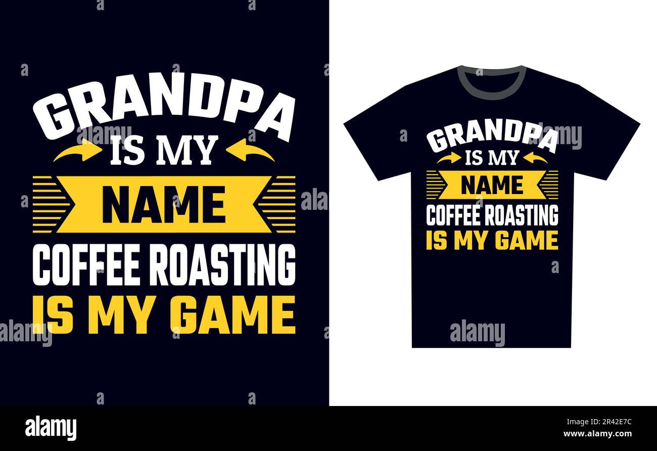 Coffee Roasting T Shirt Design Template Vector Stock Vector