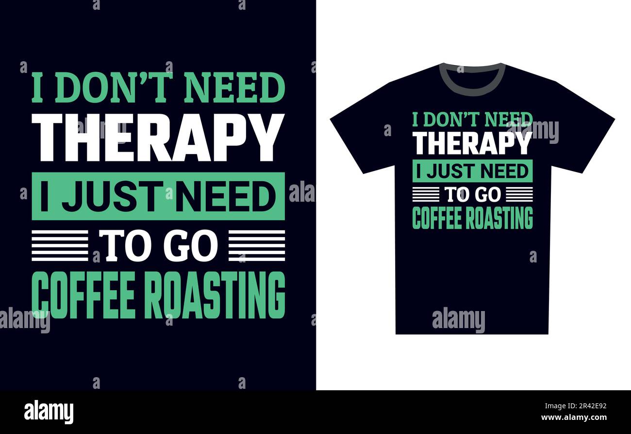 Coffee Roasting T Shirt Design Template Vector Stock Vector