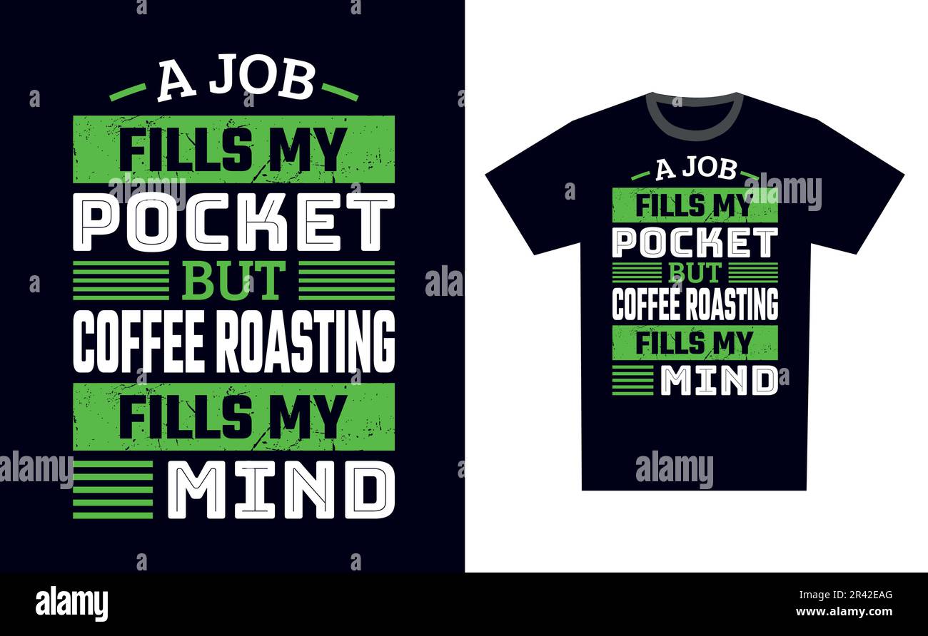 Coffee Roasting T Shirt Design Template Vector Stock Vector