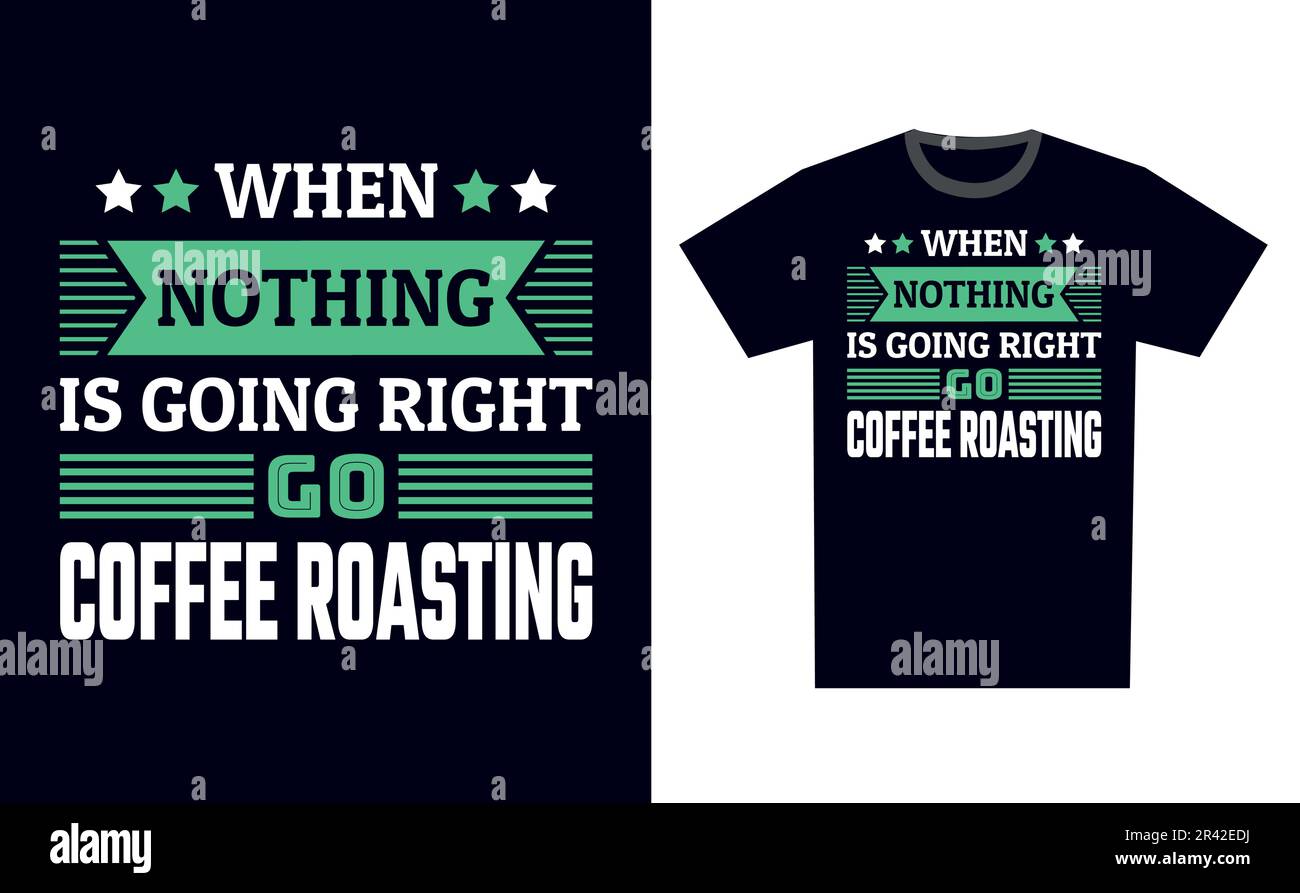 Coffee Roasting T Shirt Design Template Vector Stock Vector
