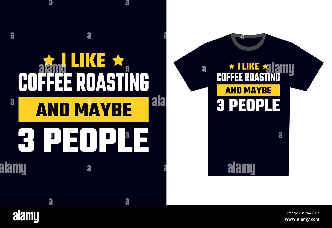 Coffee Roasting T Shirt Design Template Vector Stock Vector