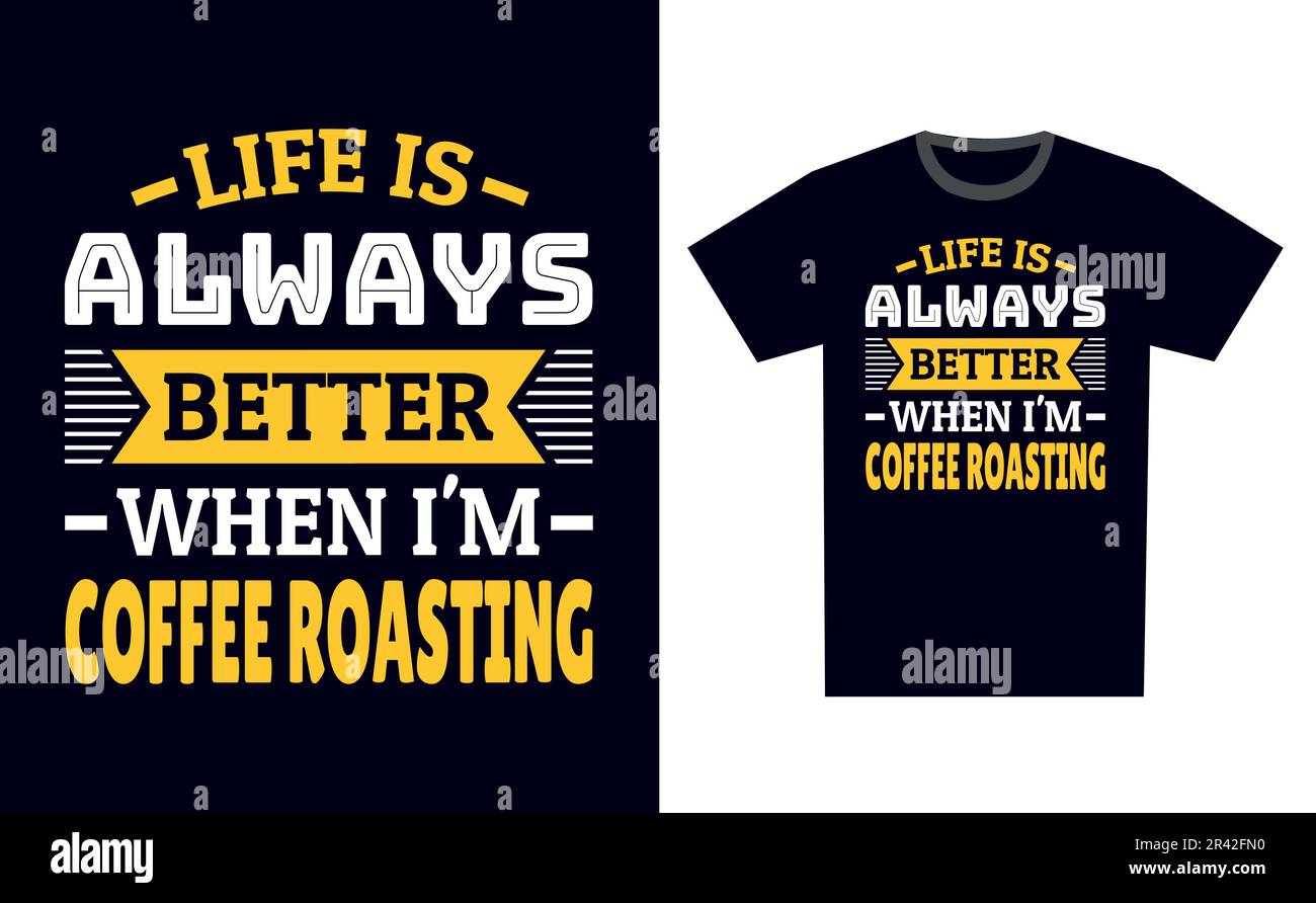 Coffee Roasting T Shirt Design Template Vector Stock Vector