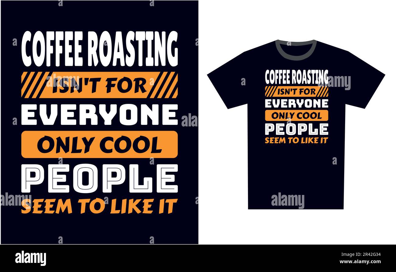 Coffee Roasting T Shirt Design Template Vector Stock Vector