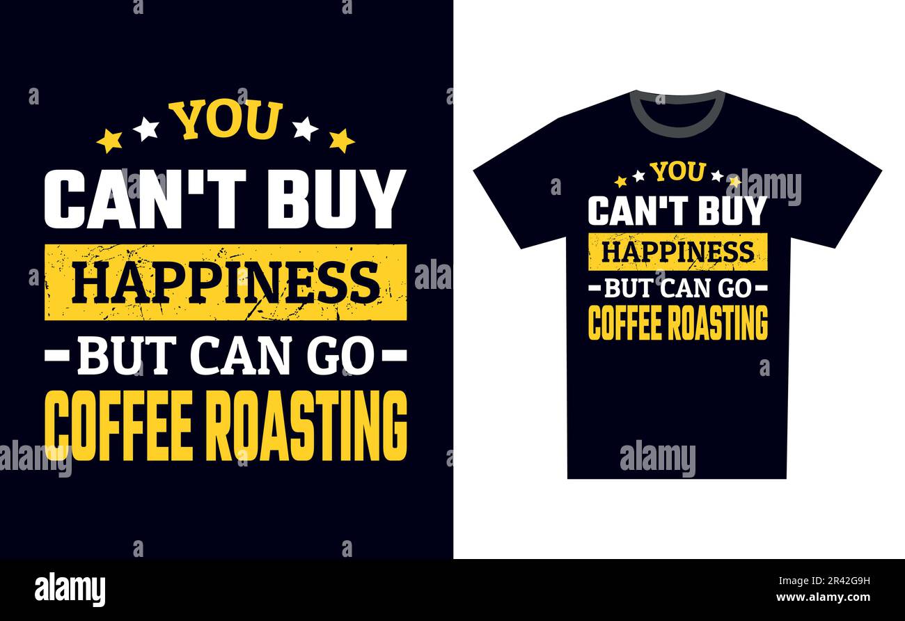 Coffee Roasting T Shirt Design Template Vector Stock Vector