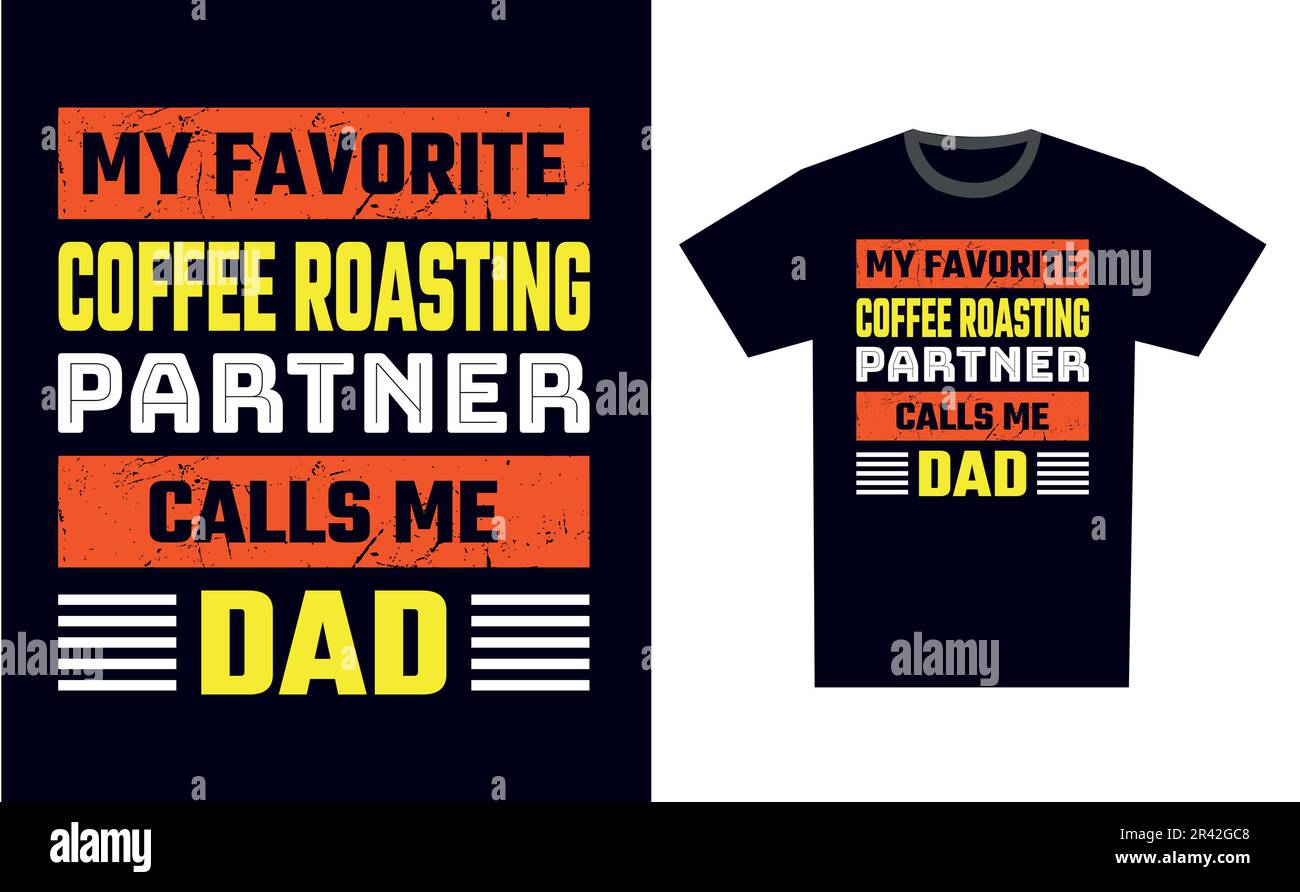 Coffee Roasting T Shirt Design Template Vector Stock Vector