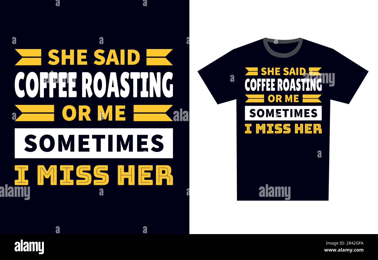 Coffee Roasting T Shirt Design Template Vector Stock Vector