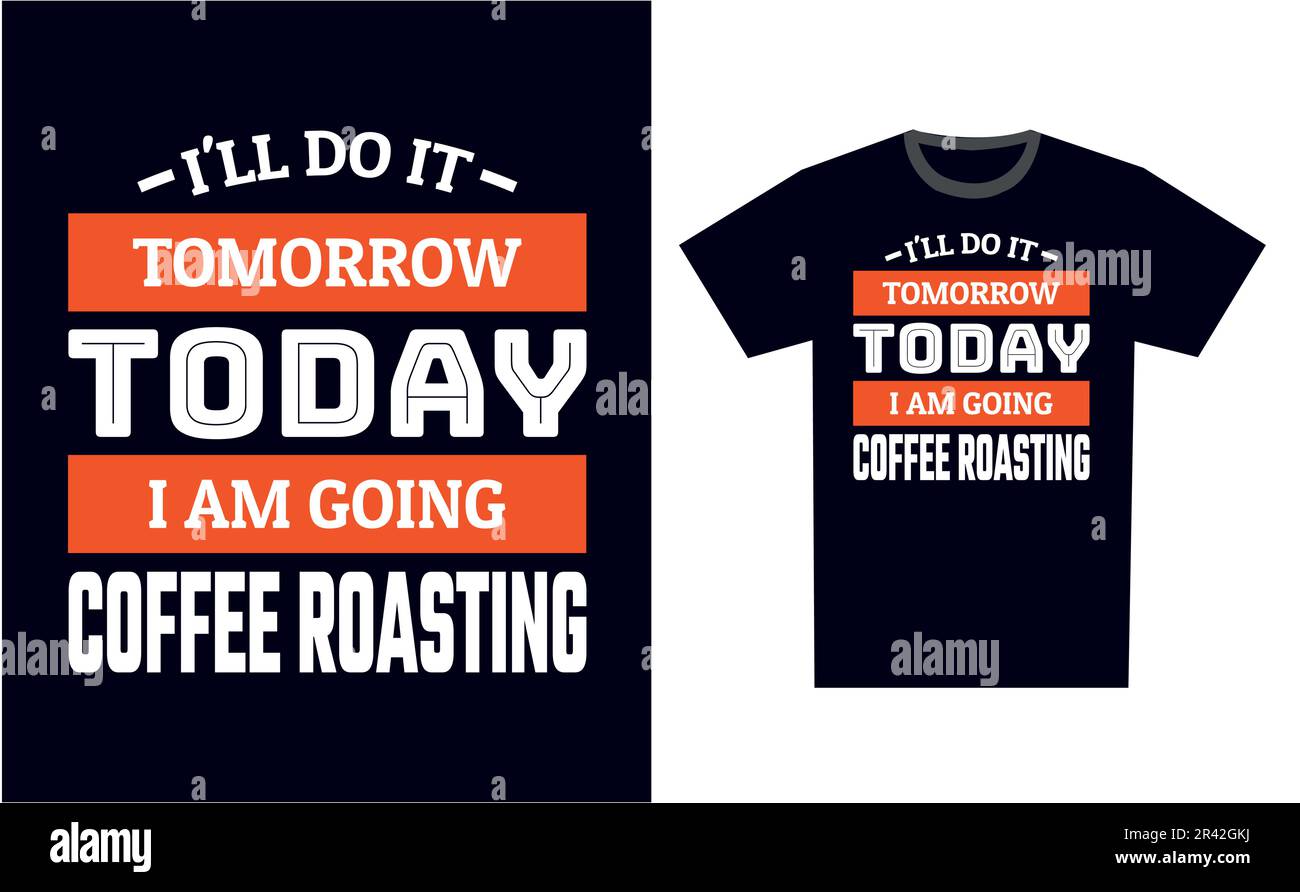 Coffee Roasting T Shirt Design Template Vector Stock Vector