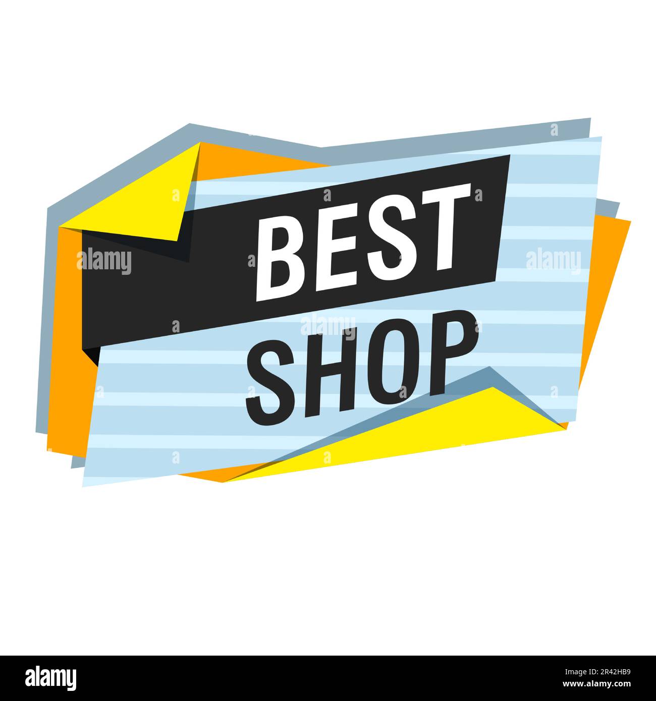 Best shop bright text on white background Stock Vector Image & Art - Alamy