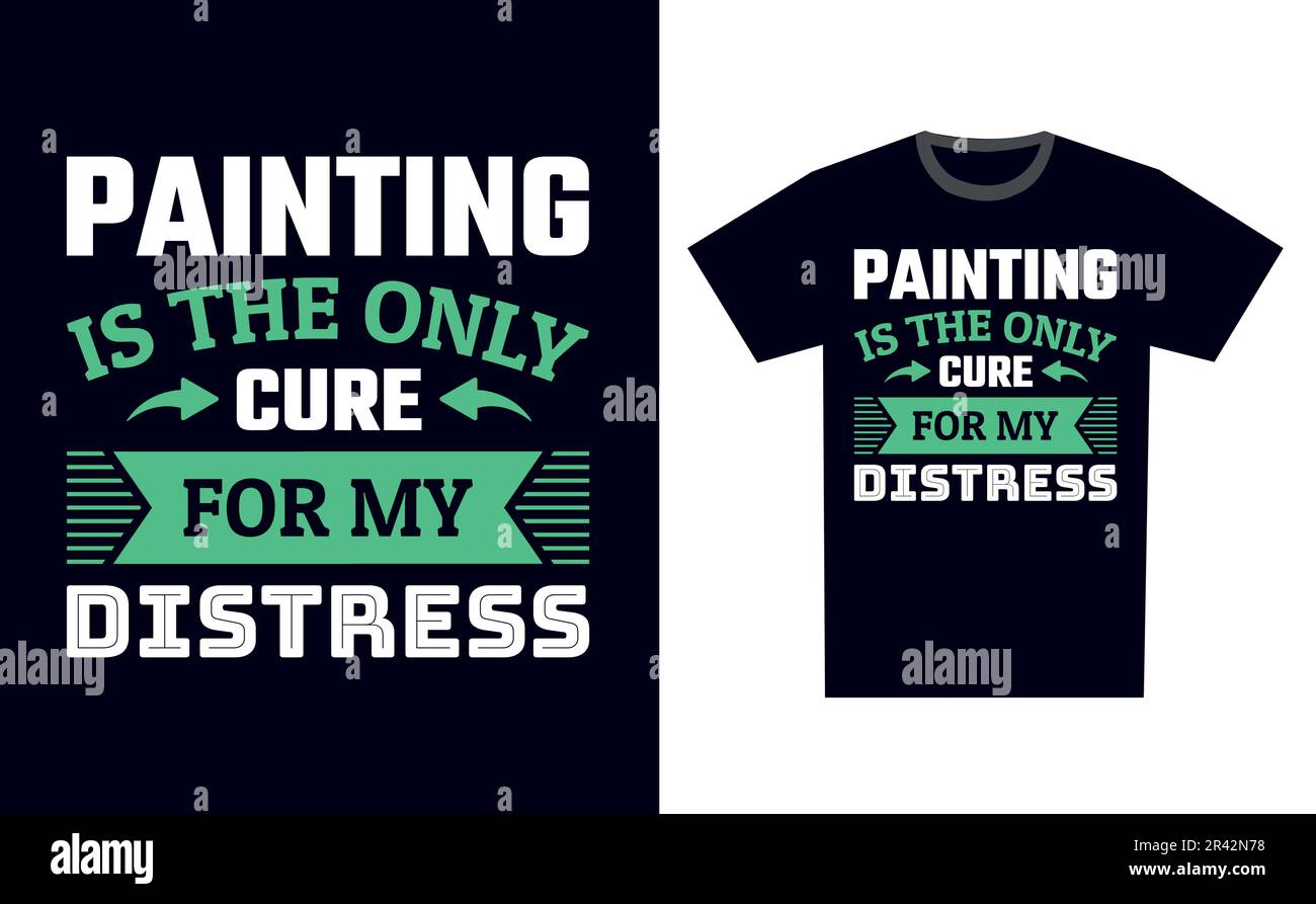 Painting T Shirt Design Template Vector Stock Vector Image &amp; Art - Alamy