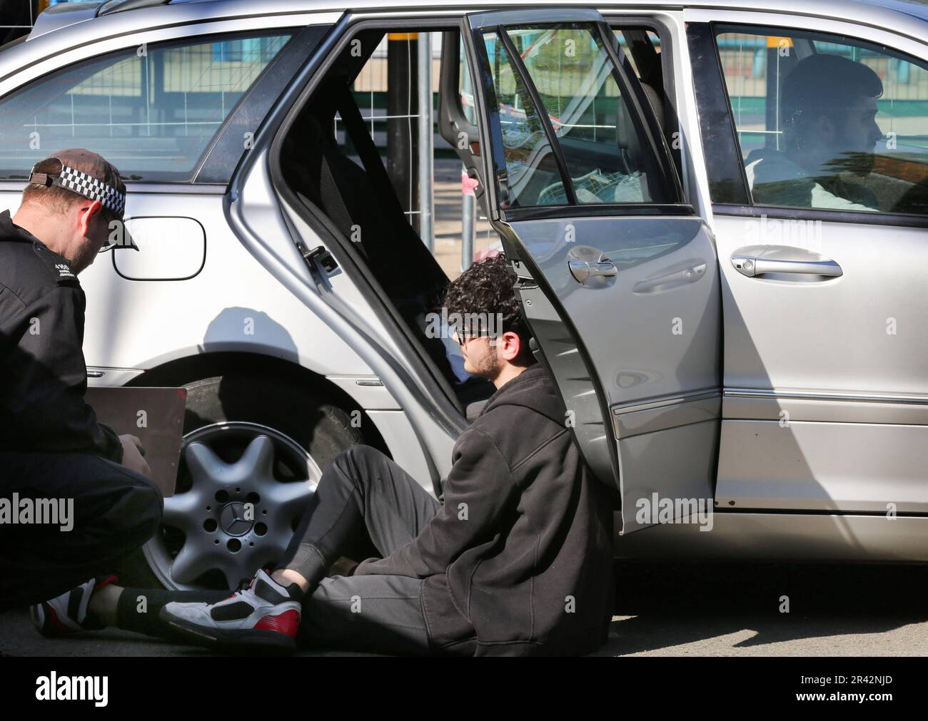 Protesters from Palestine Action block vehicle access to the factory of ...