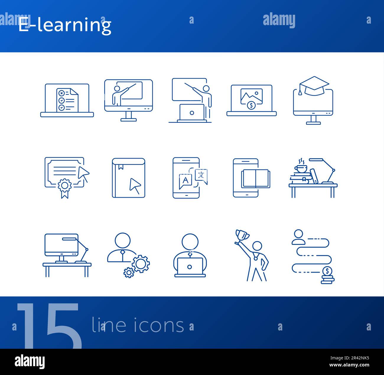 Educational technology concept icon Stock Vector Images - Alamy