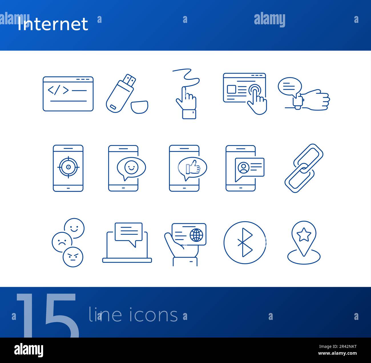 Internet icons Stock Vector