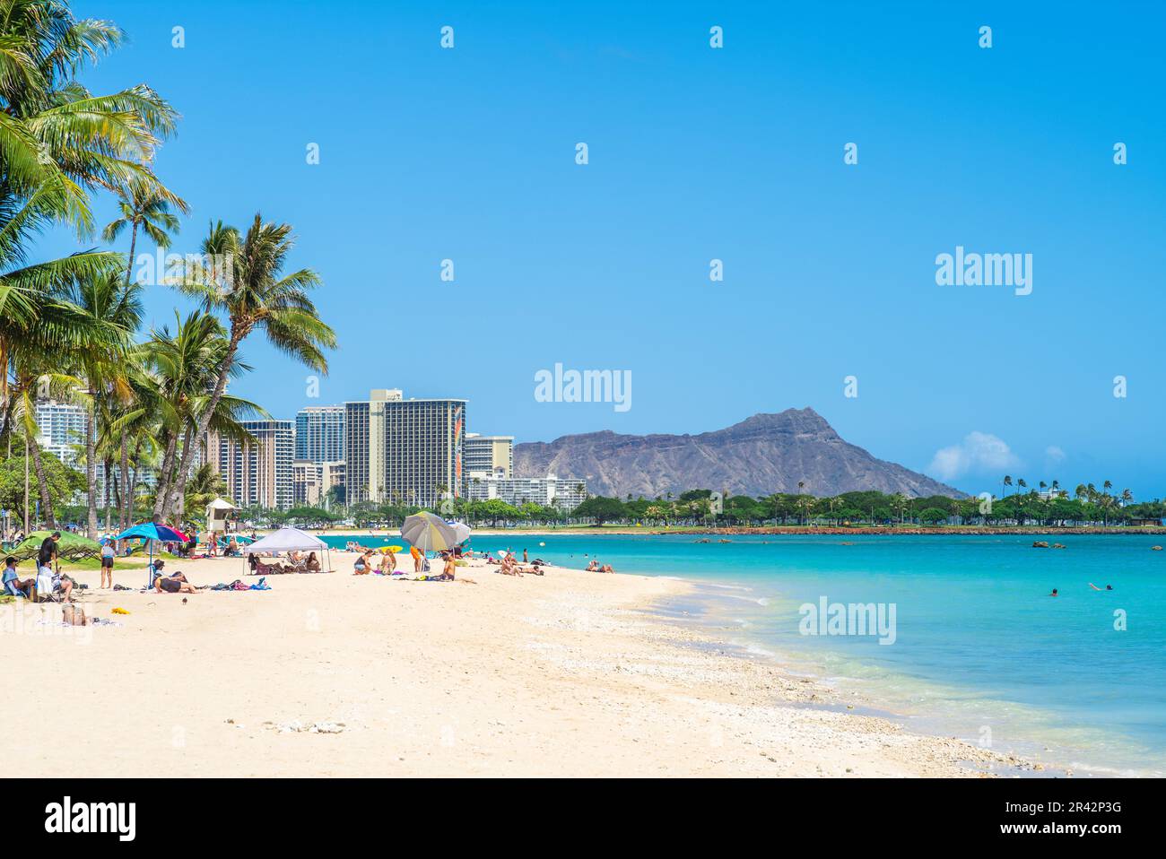 scenery of honolulu in oahu island, hawaii, us Stock Photo - Alamy