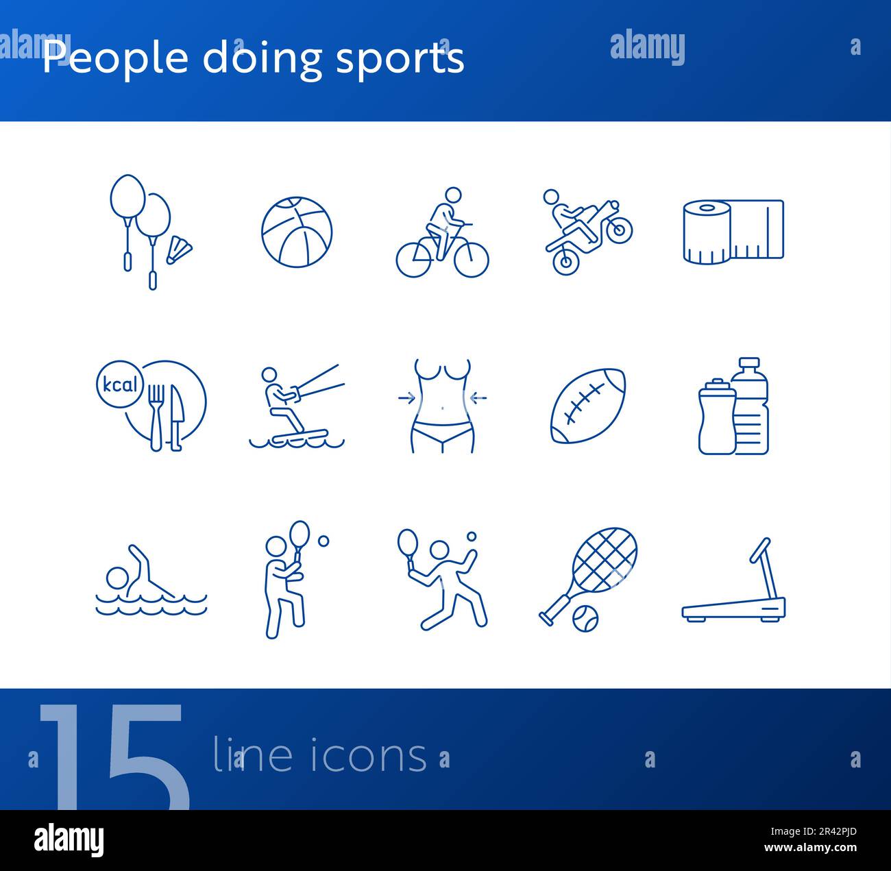 Silhouette set people doing hi-res stock photography and images - Alamy