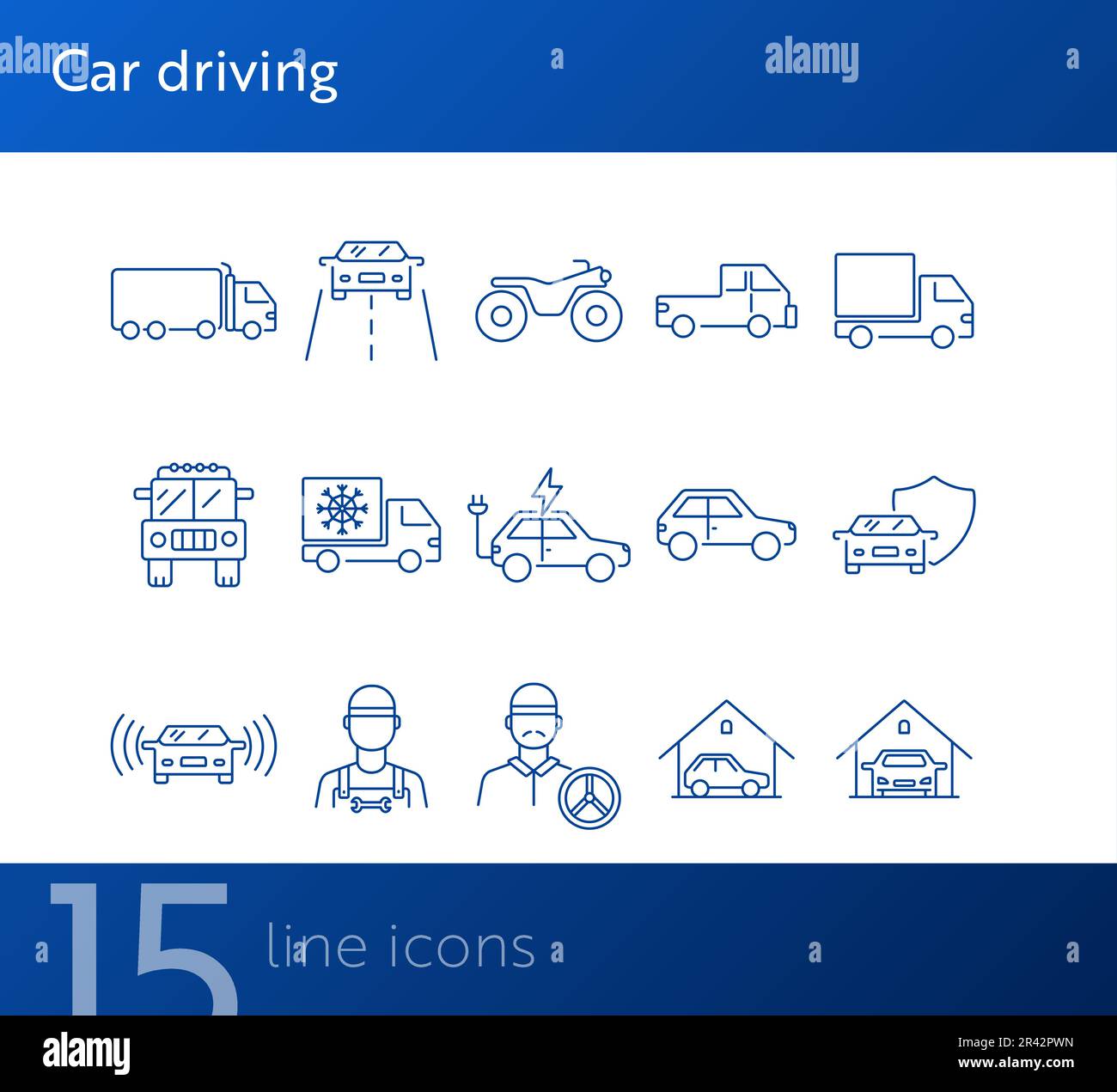 Driving bike group Stock Vector Images - Alamy