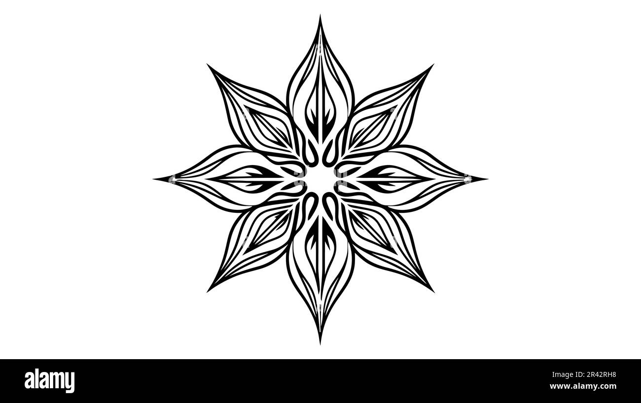 Abstract elegant tree leaf flower logo icon vector design Stock Vector ...