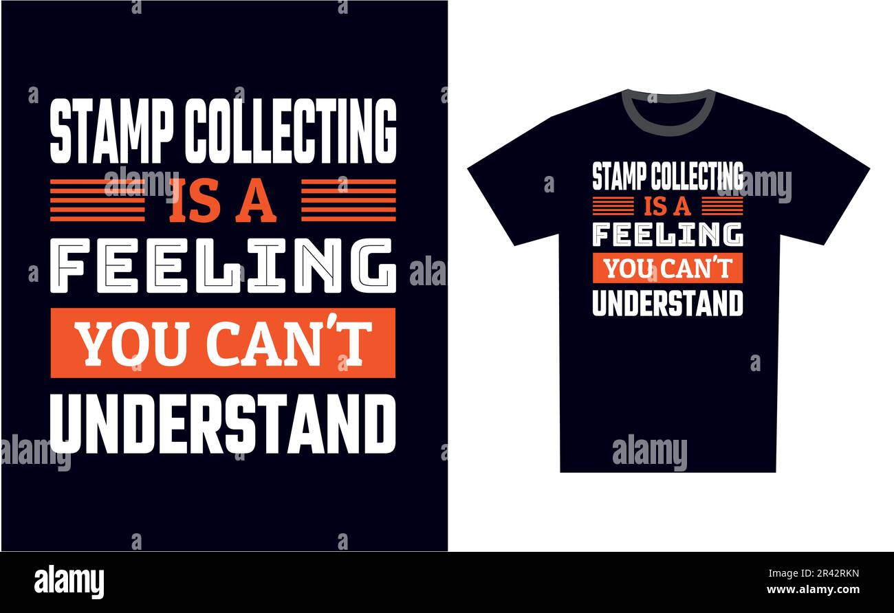 Stamp Collecting T Shirt Design Template Vector Stock Vector Image