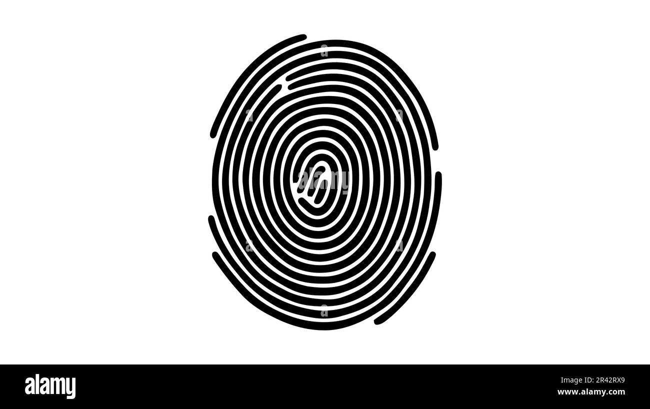 Finger print, fingerprint lock, ecure security logo vector icon ...
