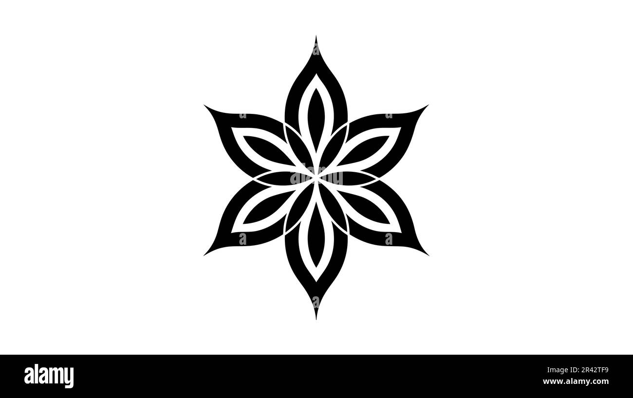 Abstract elegant tree leaf flower logo icon vector design Stock Vector ...