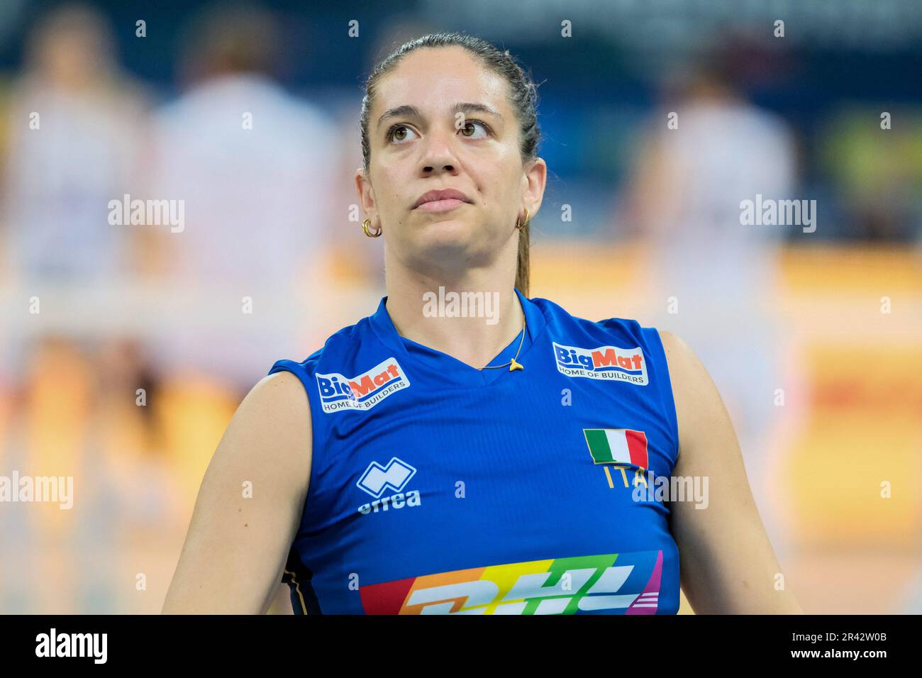 Lanciano, Italy. 22nd May, 2023. Francesca Bosio of Italy seen during the DHL Test Match Tournament womenís volleyball between Italy and Croatia at Palazzetto dello Sport. Final score; Italy 3:1 Croatia. (Photo by Davide Di Lalla/SOPA Images/Sipa USA) Credit: Sipa USA/Alamy Live News Stock Photo