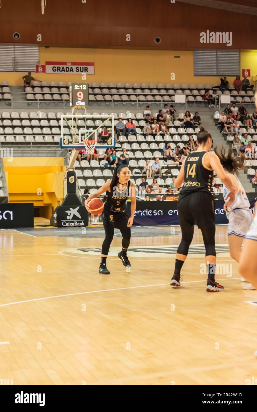Vigo, Spain. may 25th, 2023. Spanish team player Ouviña distributes the ...