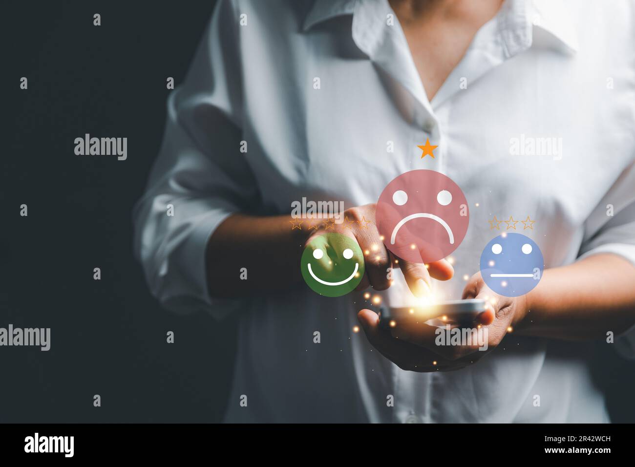 Customer Experience dissatisfied Concept, Unhappy Businesswoman Client