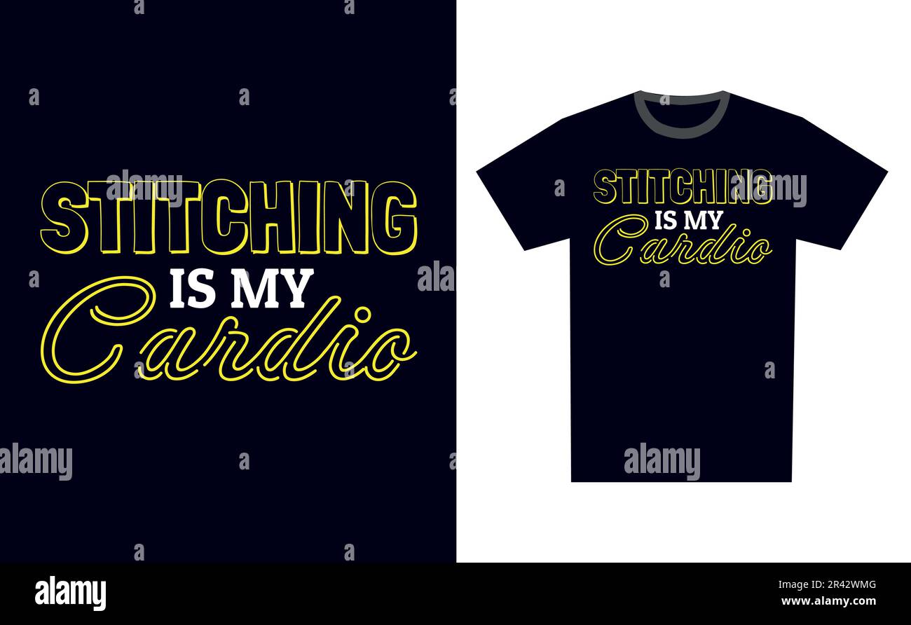 Stitching T Shirt Design Template Vector Stock Vector Image & Art Alamy