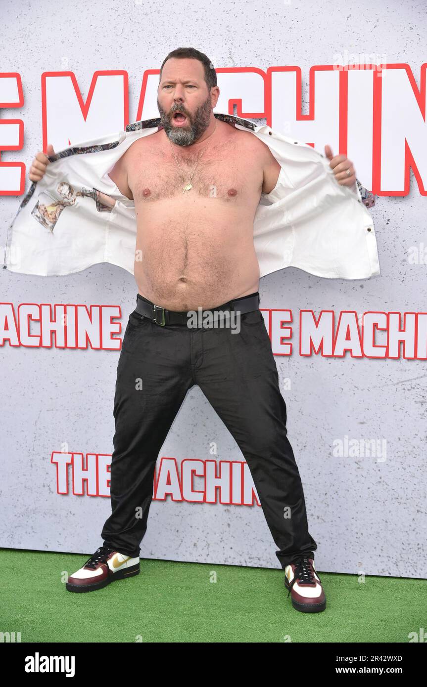 Bert Kreischer arrives at a special screening of "The Machine" on