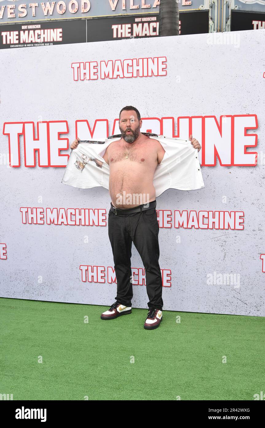 Bert Kreischer arrives at a special screening of "The Machine" on