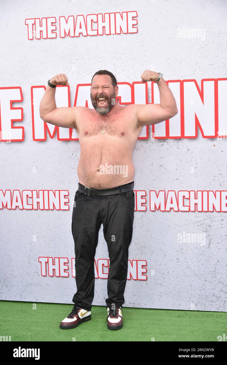 Bert Kreischer arrives at a special screening of "The Machine" on