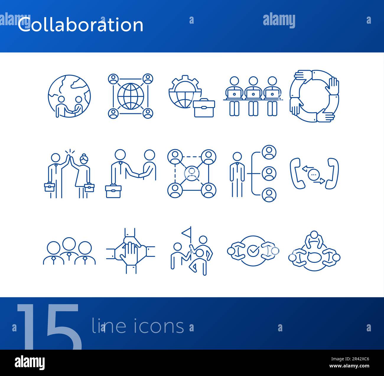 Giving five collaboration concept hi-res stock photography and images ...