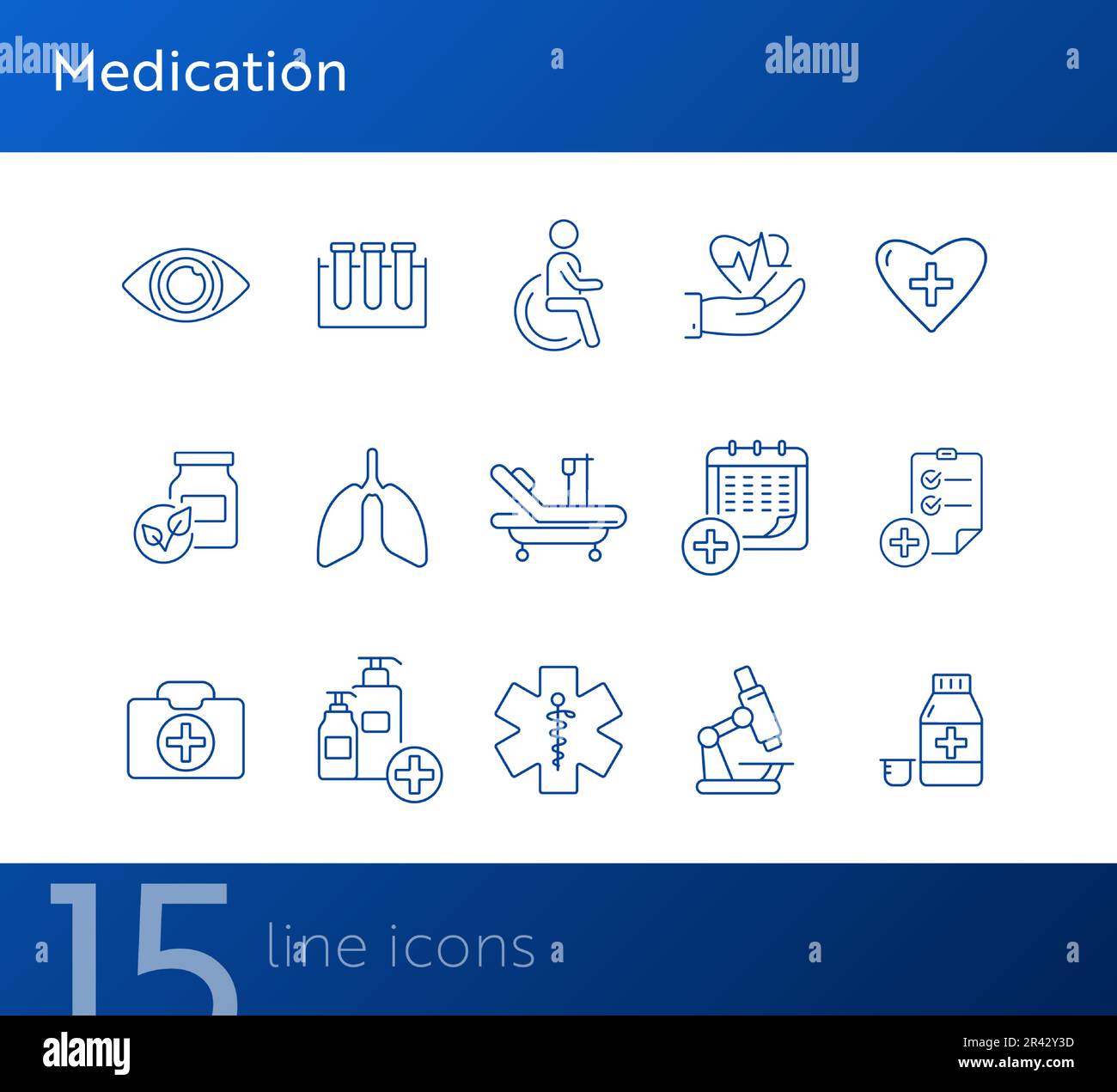 Illustration vector caduceus icons Stock Vector Images - Alamy