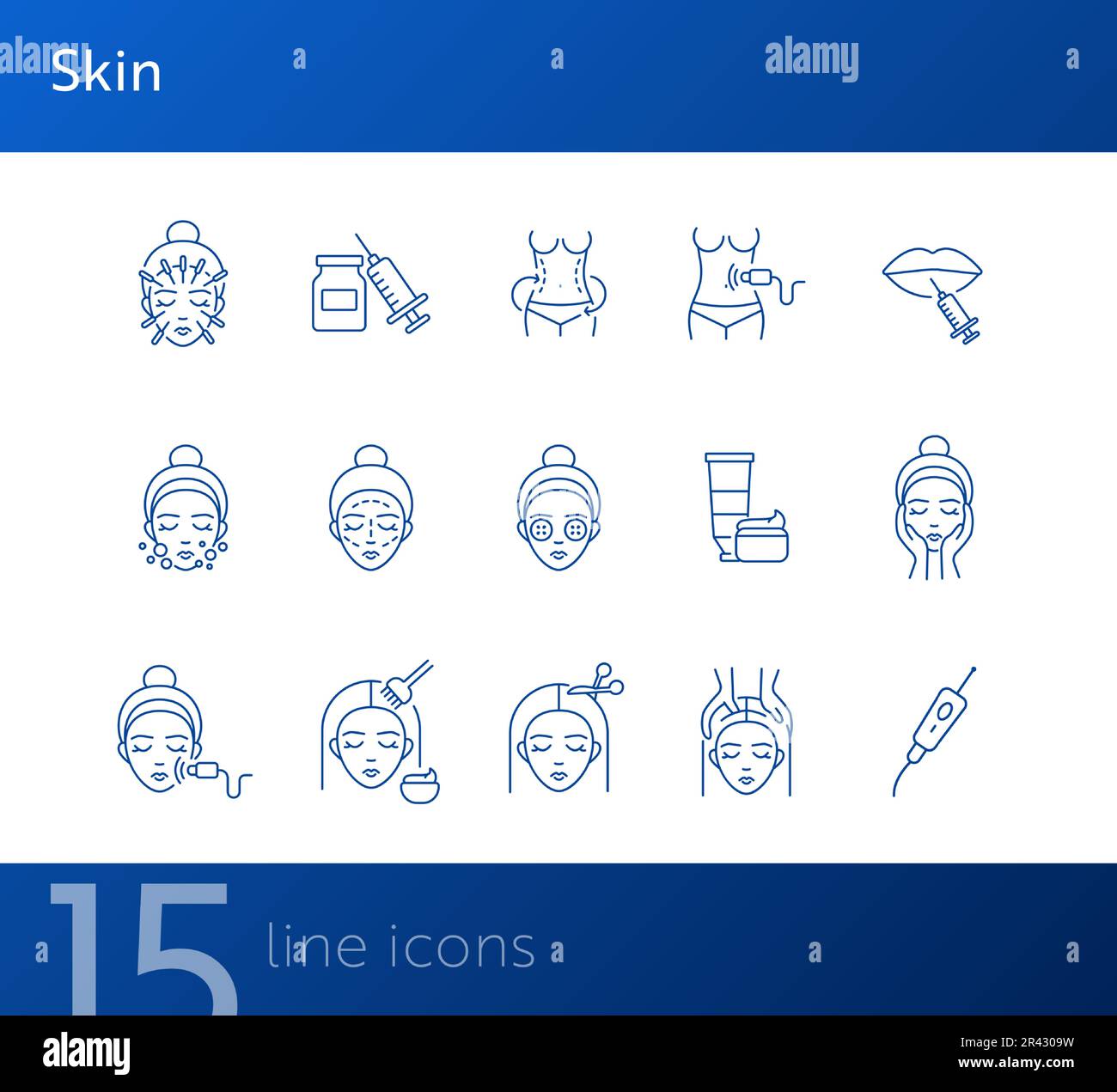Skin icon set Stock Vector Image & Art - Alamy