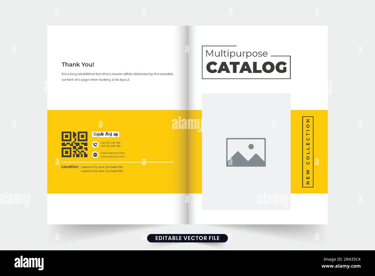 Modern fashion product catalog magazine cover for marketing. Creative