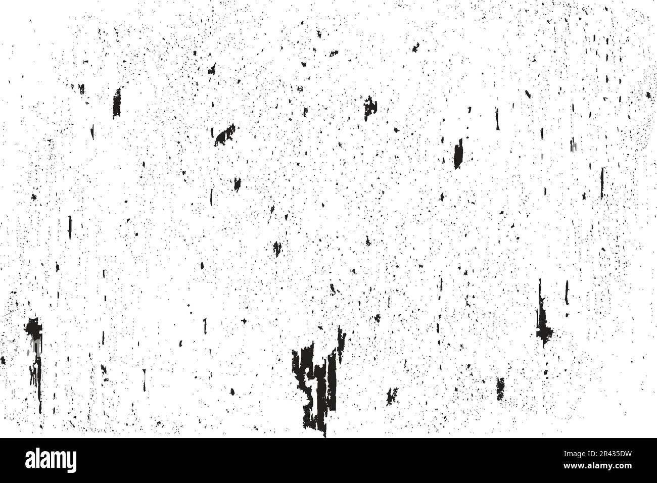 Grainy surface texture vector on a white background. Black and white