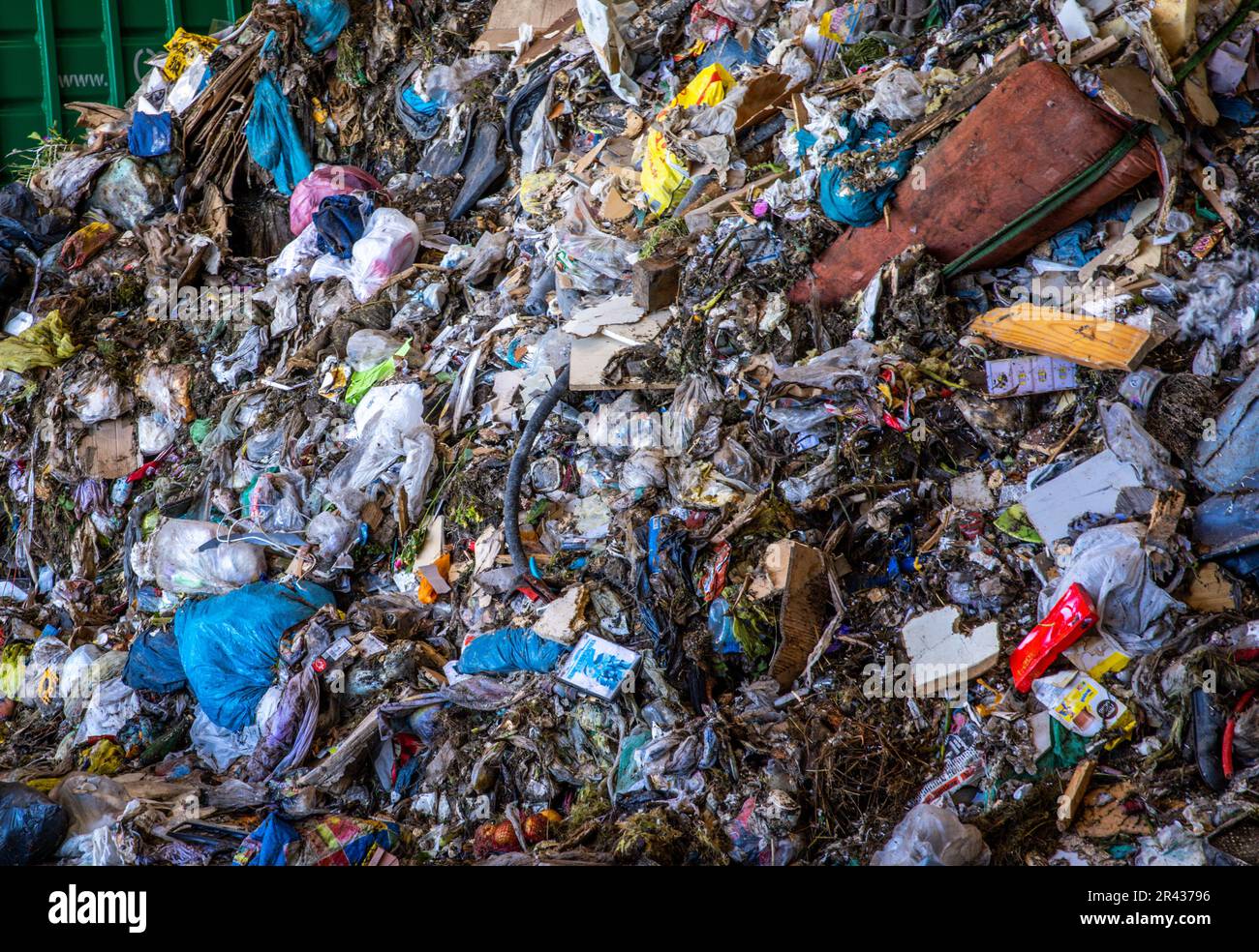Rosenow, Germany. 09th May, 2023. Waste materials in the sorting plant of the waste disposal
