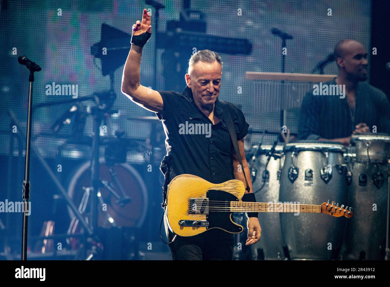 Amsterdam, The Netherlands. May 25, 2023.  Bruce Springsteen performs with The E Street Band in the Johan Cruijff ArenA during a European stadium tour The Boss. ANP PAUL BERGEN netherlands out - belgium out/Alamy Live News Stock Photo
