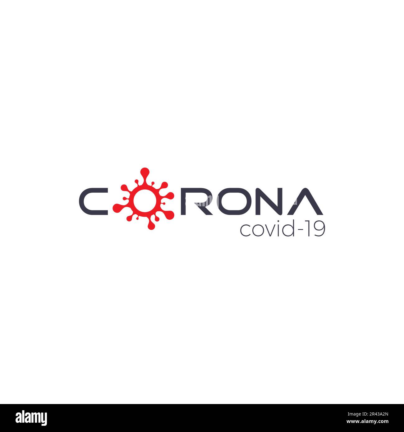 Corona Logo. Covid icon Vector Illustration. Corona Virus Stock Vector