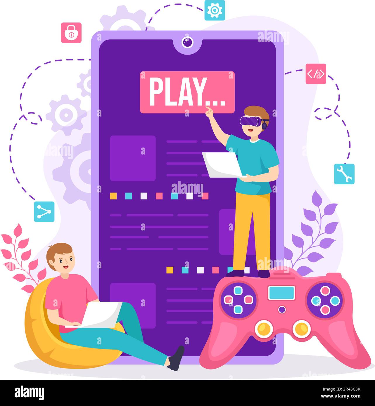 Digital games Stock Vector Images - Alamy