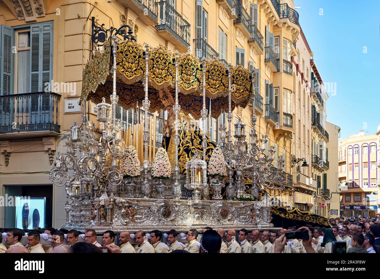 Andalusia Spain. Procession at the Semana Santa (Holy week) in Malaga