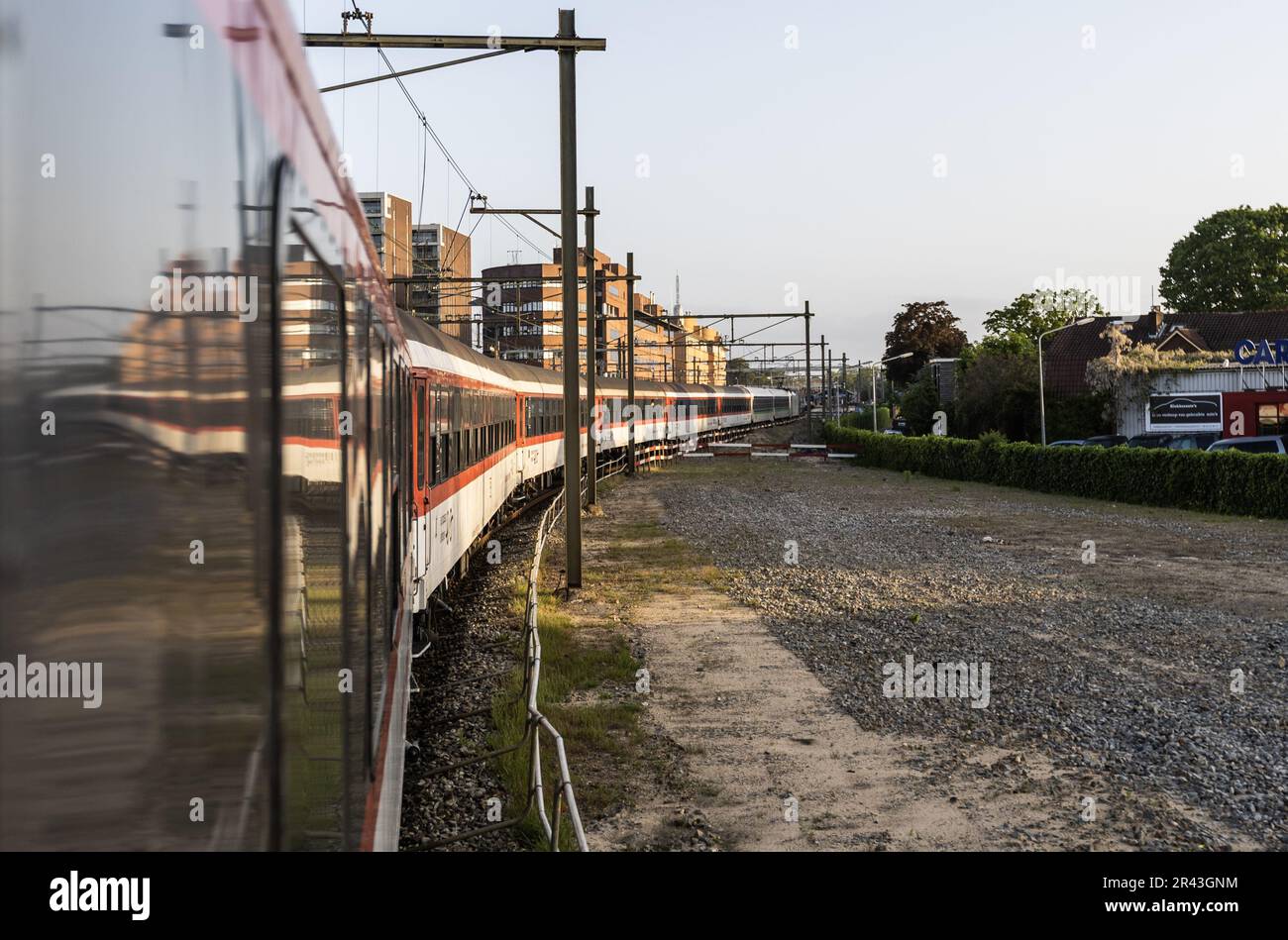 Deventer, The Netherlands. May 26, 2023. View of the new night train that runs between Berlin