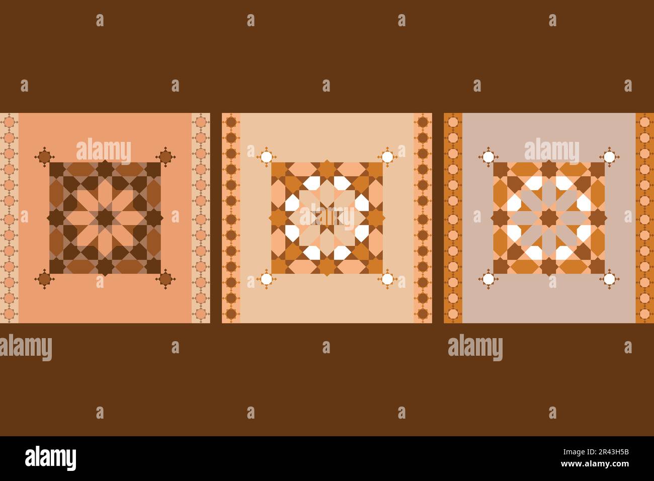Arabic pattern Vectors. Islamic pattern. Geometric mandala. vintage tiles patterns antique seamless design. Stock Vector