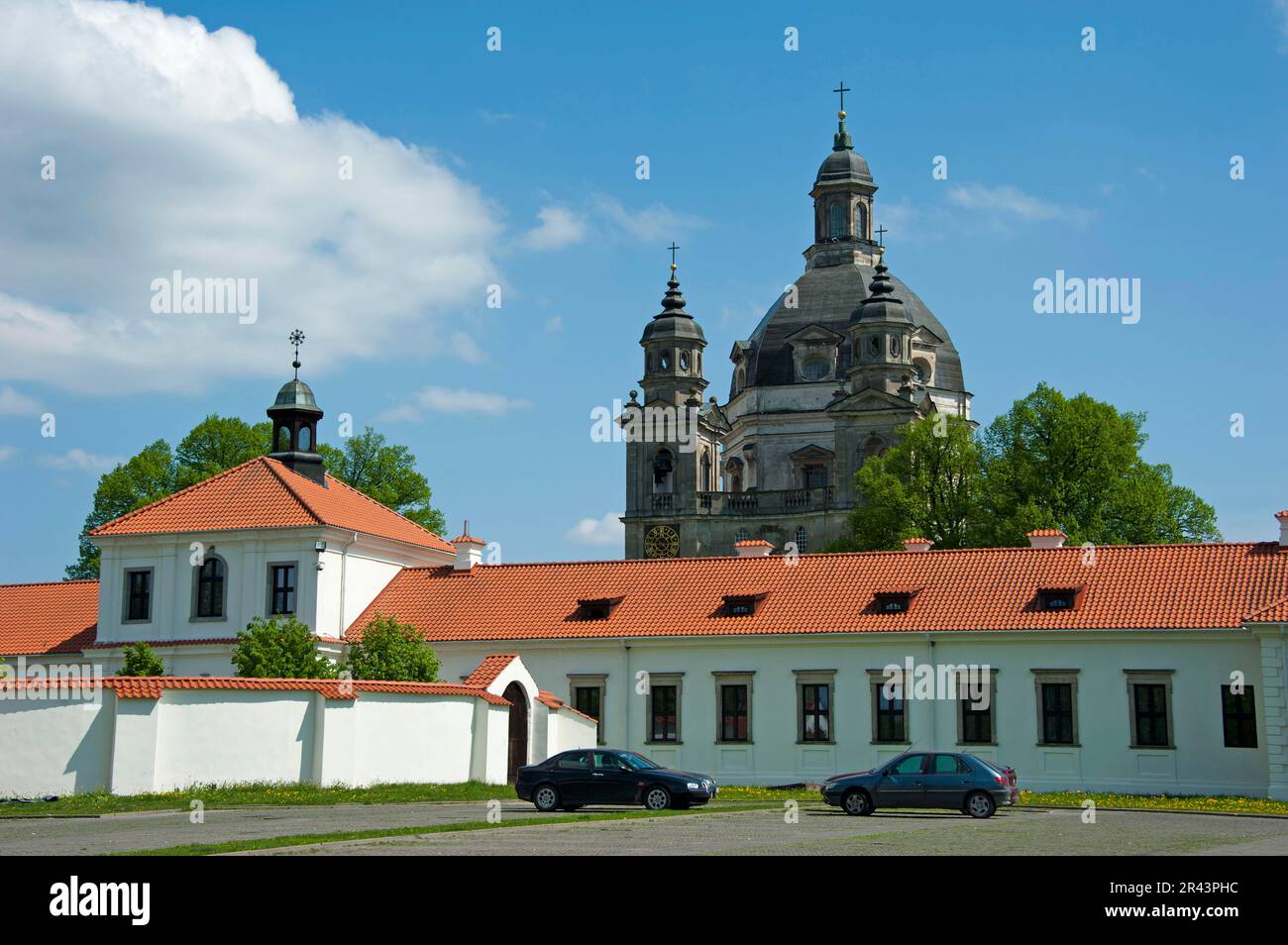 Pazaislis Monastery, Baltic States, Europe, Camaldolese, Church of the Visitation, Kaunas, Lithuania Stock Photo