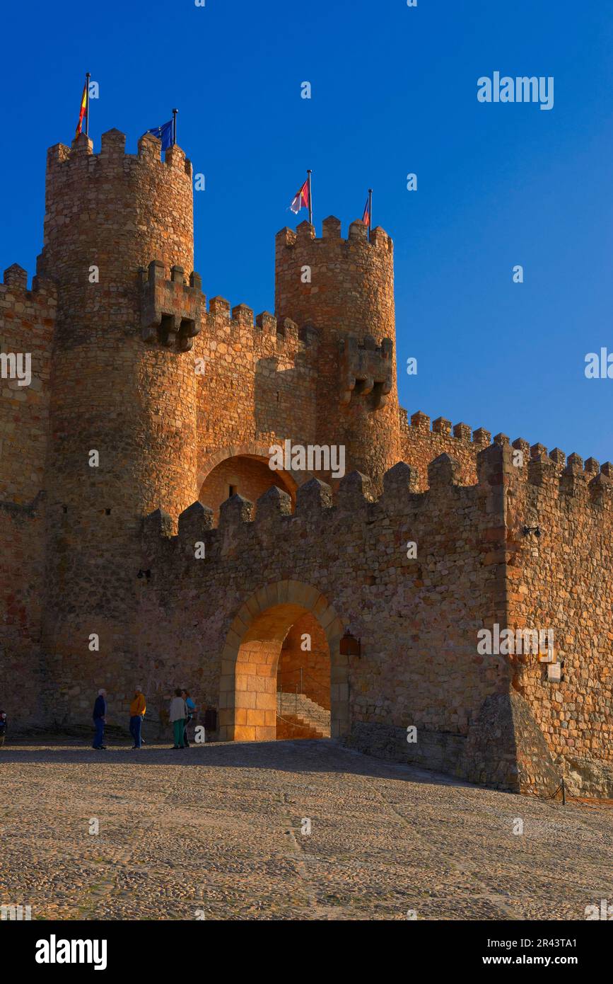 Castle, Parador de turismo (state-run hotel), Siguenza, Guadalajara Province, Castilla-La Mancha, Spain Stock Photo