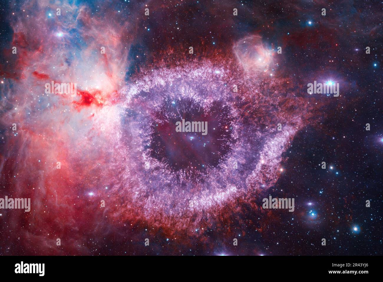 Starfield in outer space many light years far from the Earth. Elements