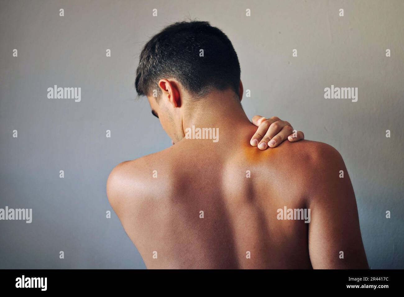 Back pain in man hi res stock photography and images Alamy