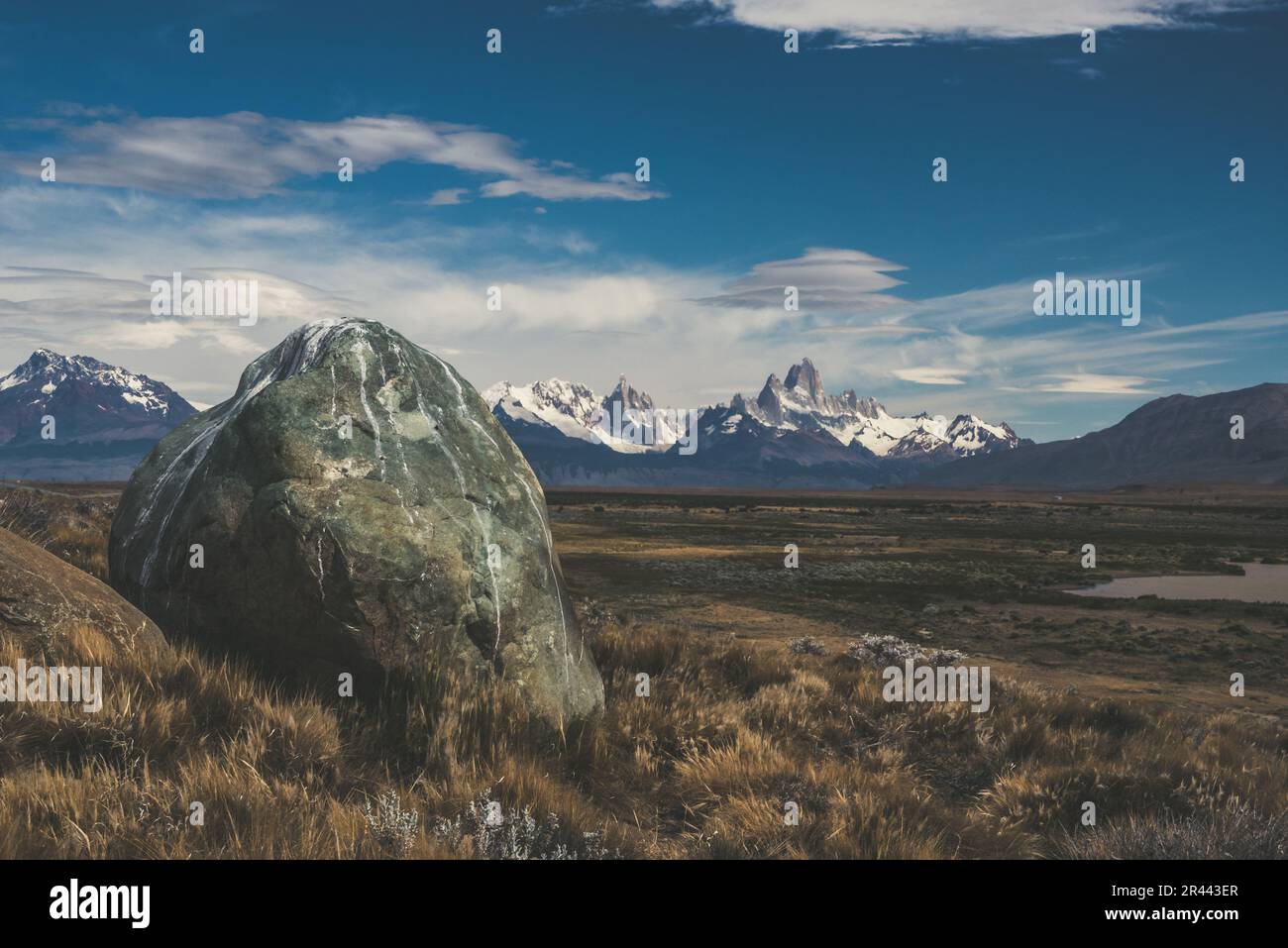 Weekino Calamita Da Frigo 3D In Cristallo - Cerro Fitz Roy, El Chalten, Argentina - Souvenir Di Viaggio In Vetro Con Effetto Ottico, Regalo Per Viaggiatori - 2