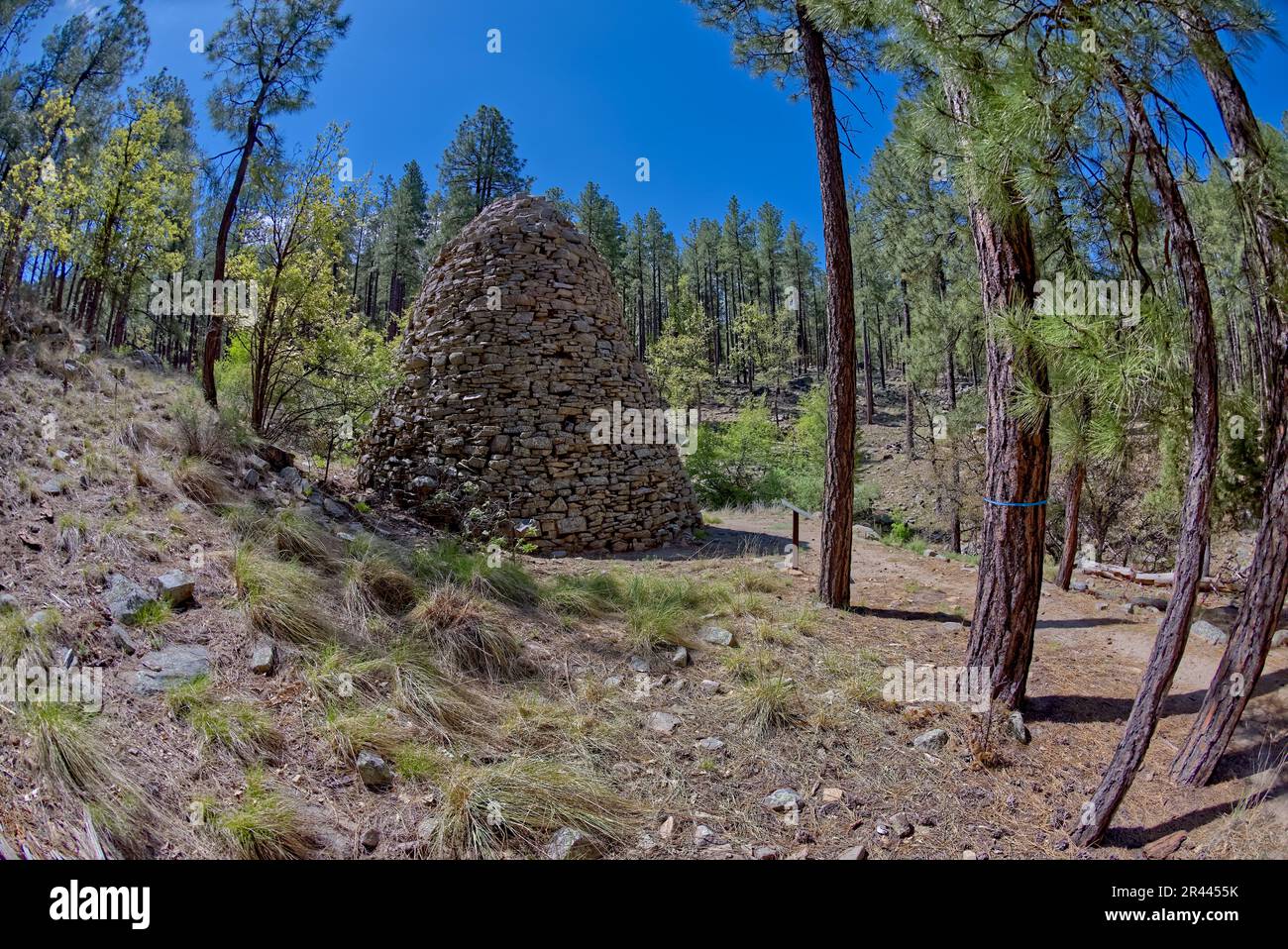 The historic Walker Charcoal Kiln in the Prescott National Forest just